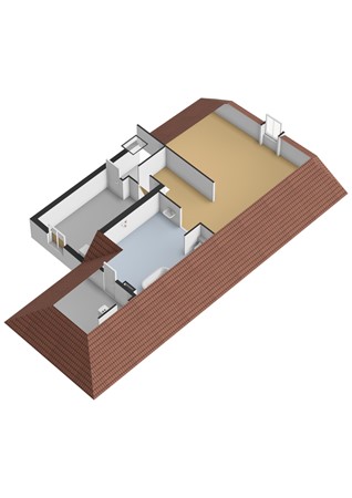 Floorplan - Rijnstraat 42, 3441 BV Woerden